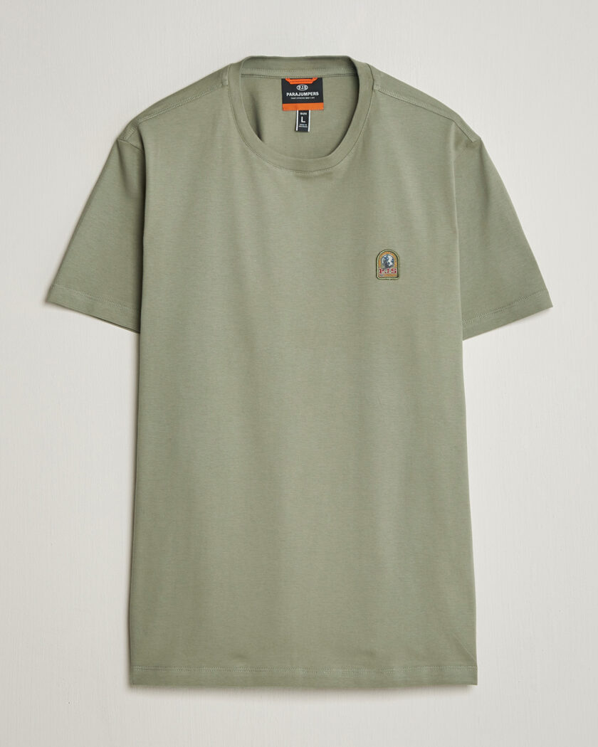 Parajumpers Patch Crew Neck T-Shirt Ashen Sage – Grün