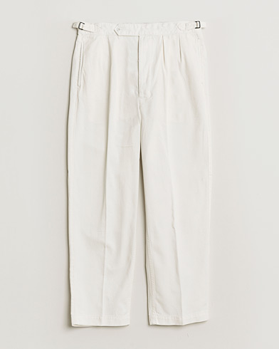 Polo Ralph Lauren Pleated Cotton Twill Chinos Deckwash White – Weiß