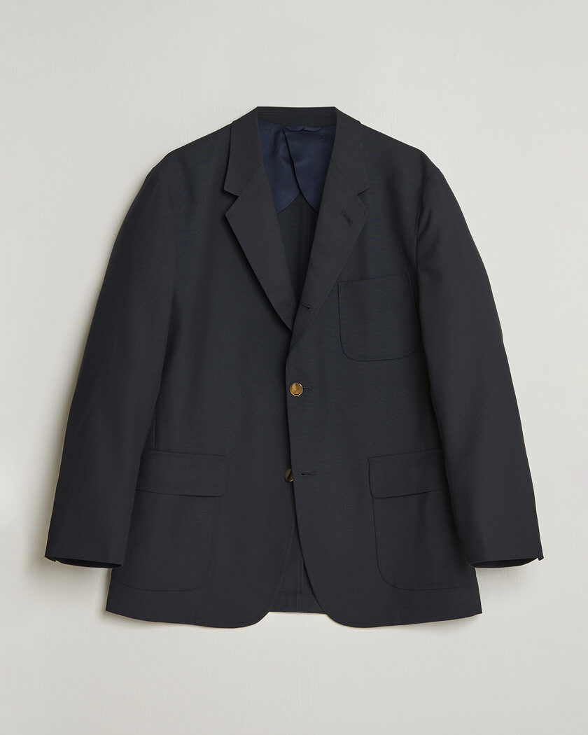 Kamakura Shirts Unstructured Ivy Blazer Navy – Blau