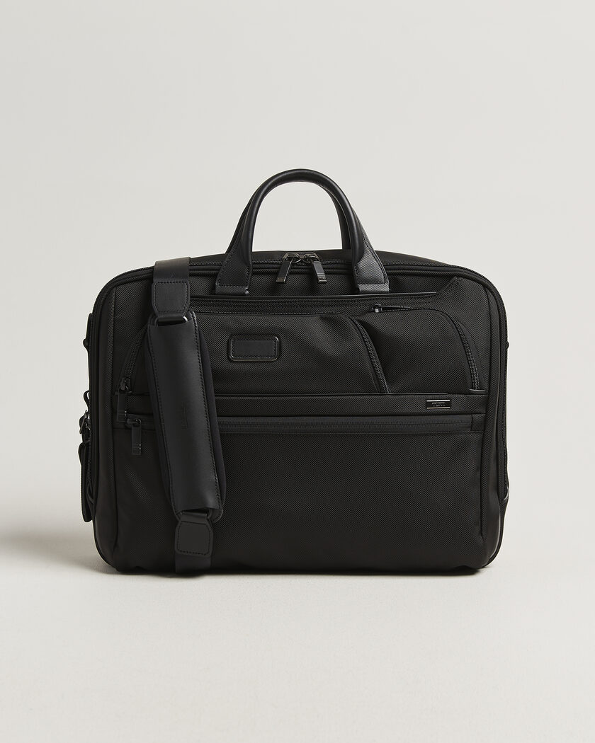 TUMI Alpha 4 Large Briefcase Black – Schwarz