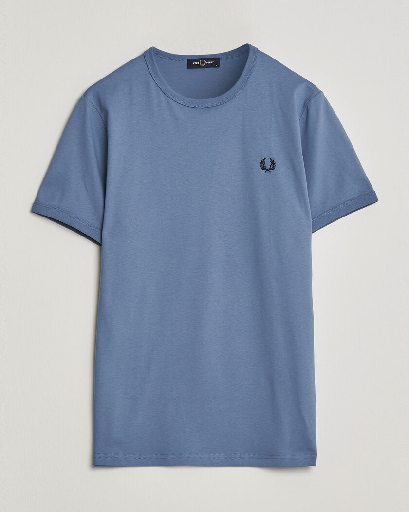 Fred Perry Ringer T-Shirt Ace Blue – Blau