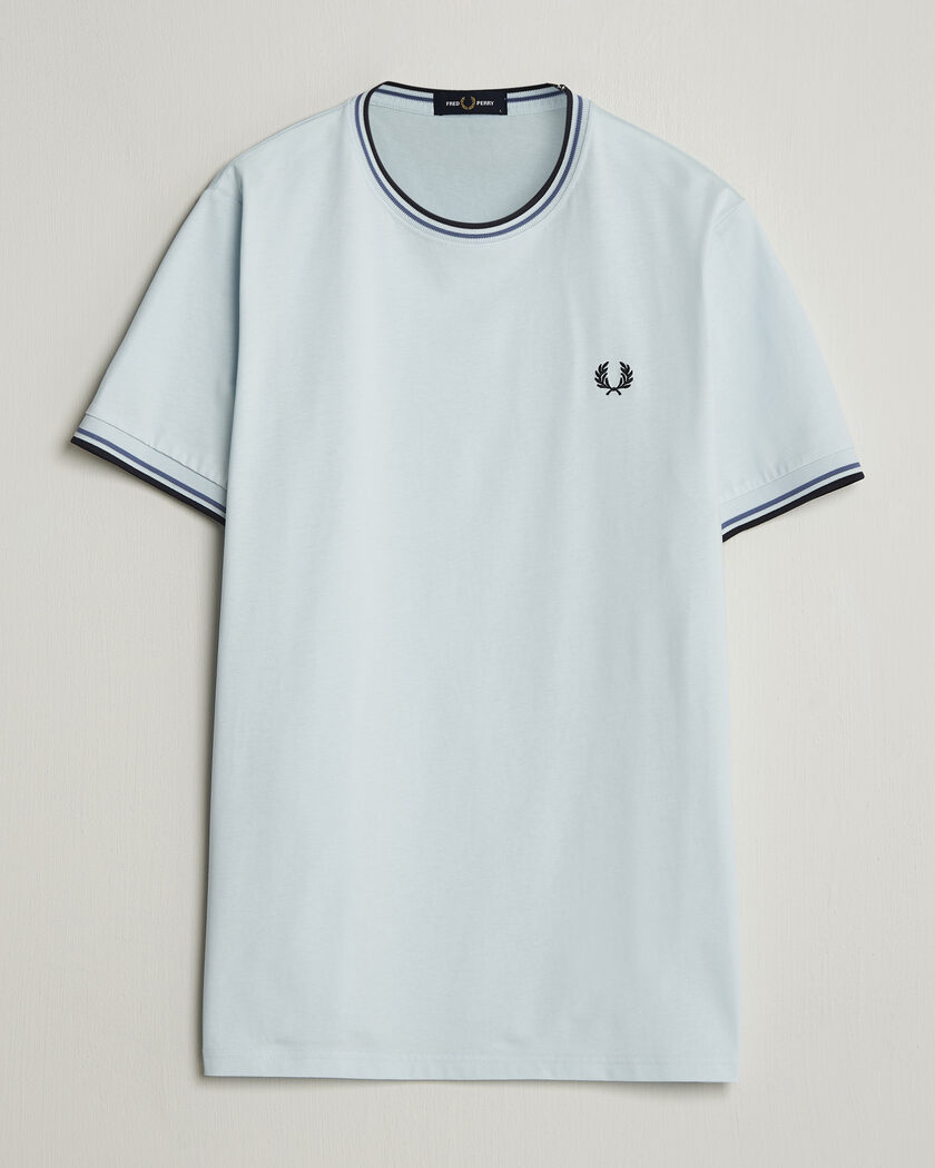 Fred Perry Twin Tipped T-Shirt Light Ice – Blau
