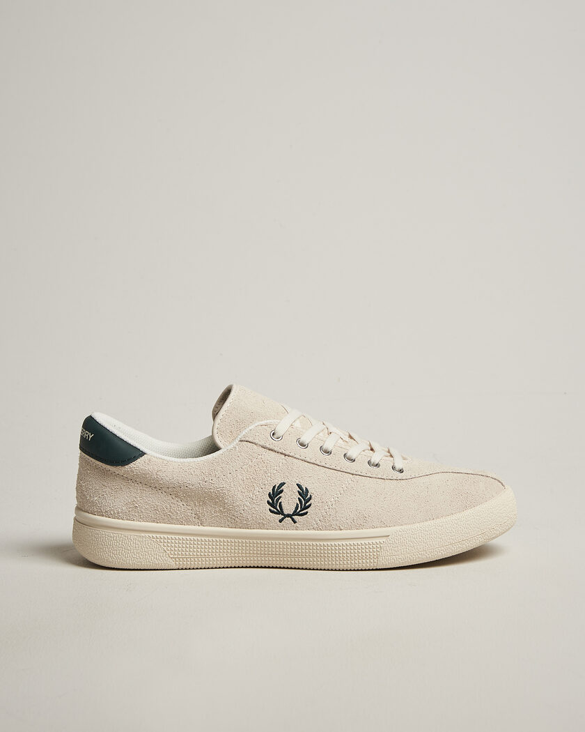 Fred Perry Tennis Suede Sneaker Ecru – Weiß