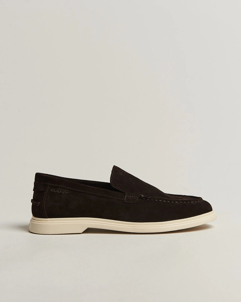 GANT Boery Suede Loafer Dark Brown – Braun