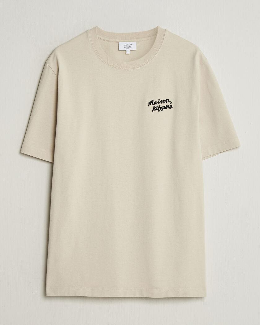 Maison Kitsuné Handwriting T-Shirt Pelican – Beige