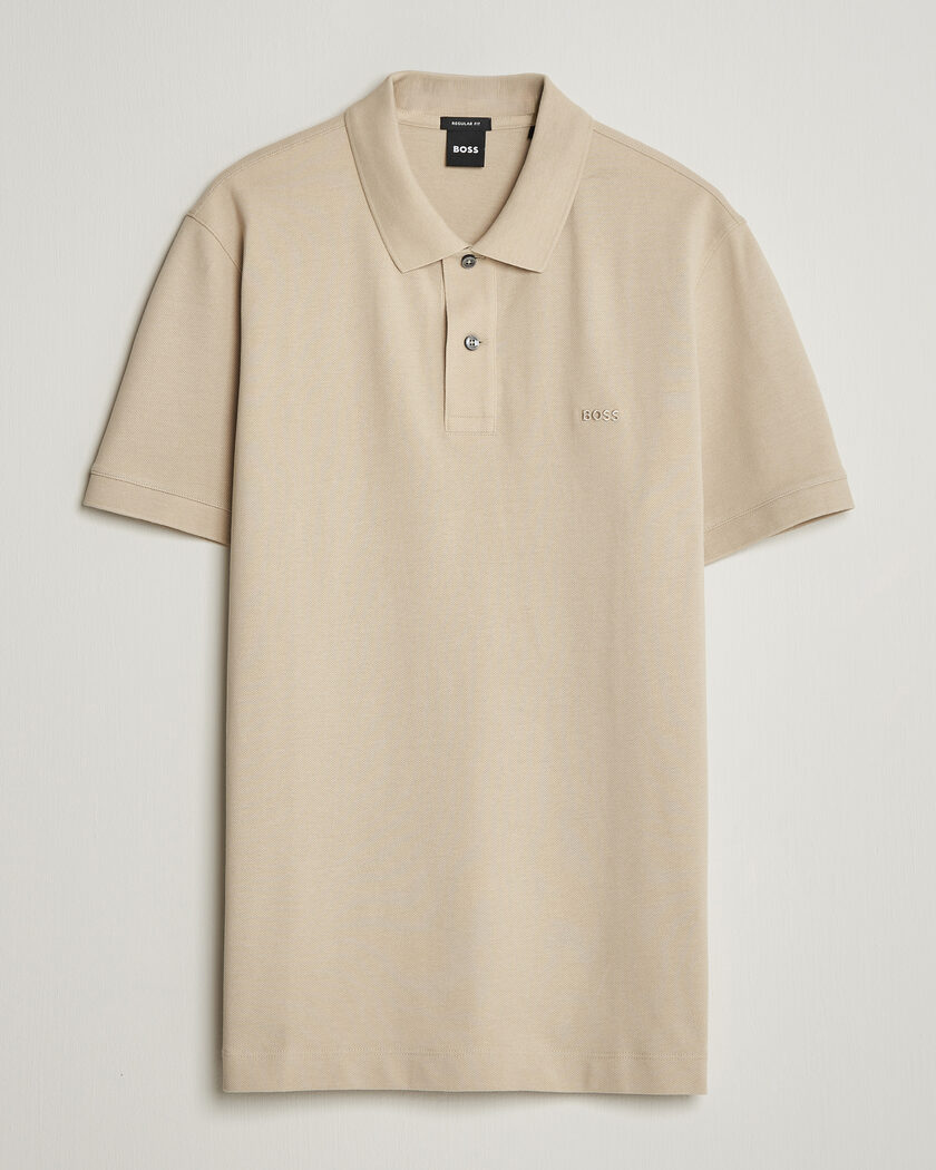 BOSS BLACK Pallas Polo Open Beige – Beige