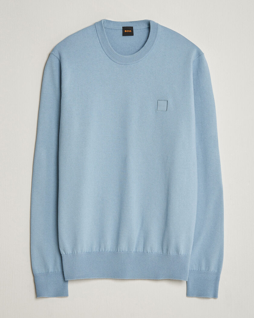 BOSS ORANGE Kanovano Knitted Sweater Light Blue – Blau