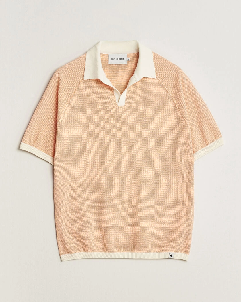 Peregrine Lynton Cotton Polo Apricot – Orange