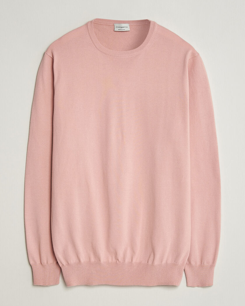 Morgano Supersoft Egyptian Cotton Crew Neck Soft Pink – Rosa