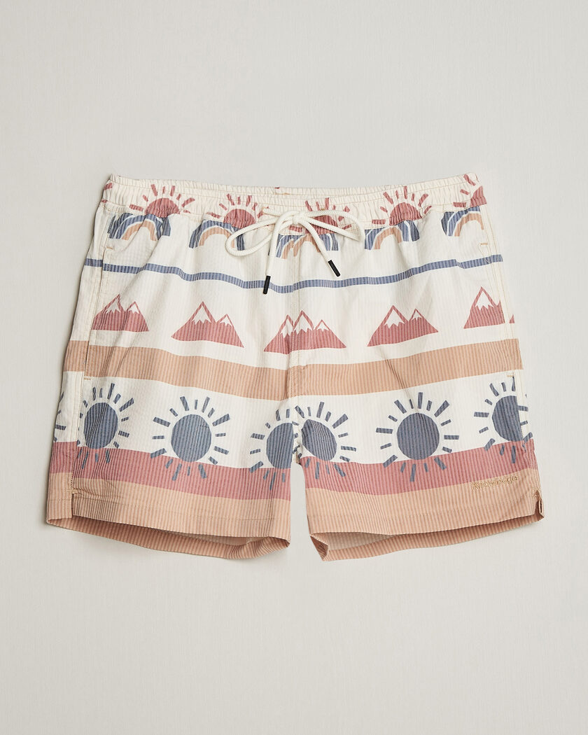 KnowledgeCotton Apparel Printed Swimshorts Multi – Mehrfarbig
