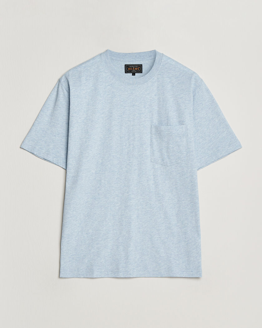 BEAMS PLUS Pocket Tee Sax Blue – Blau
