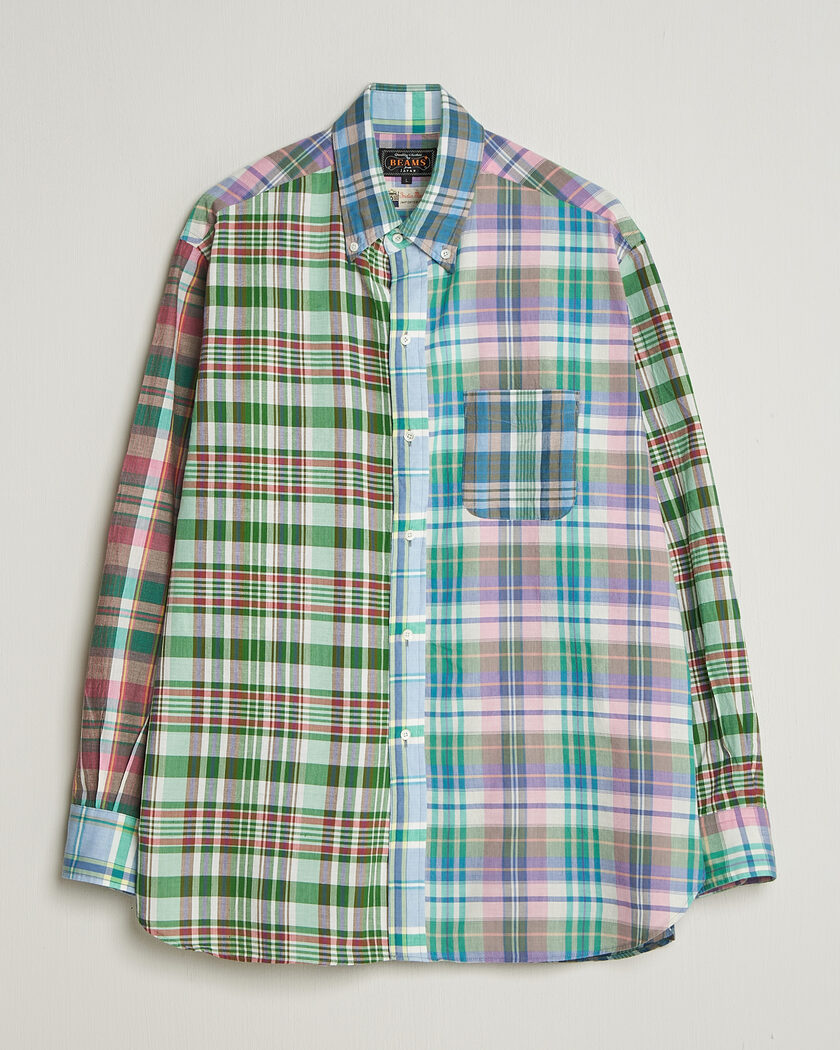  BEAMS PLUS Patchwork Madras Shirt Multicolour – Mehrfarbig