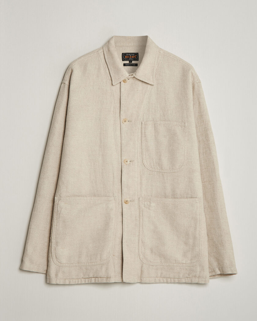 BEAMS PLUS MIL Chore Jacket Off White – Beige