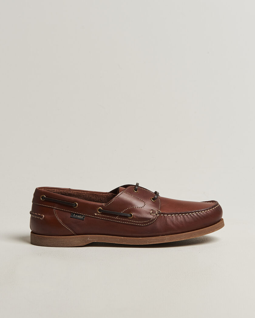 Loake 1880 Padstow Leather Boat Shoe Brown – Braun