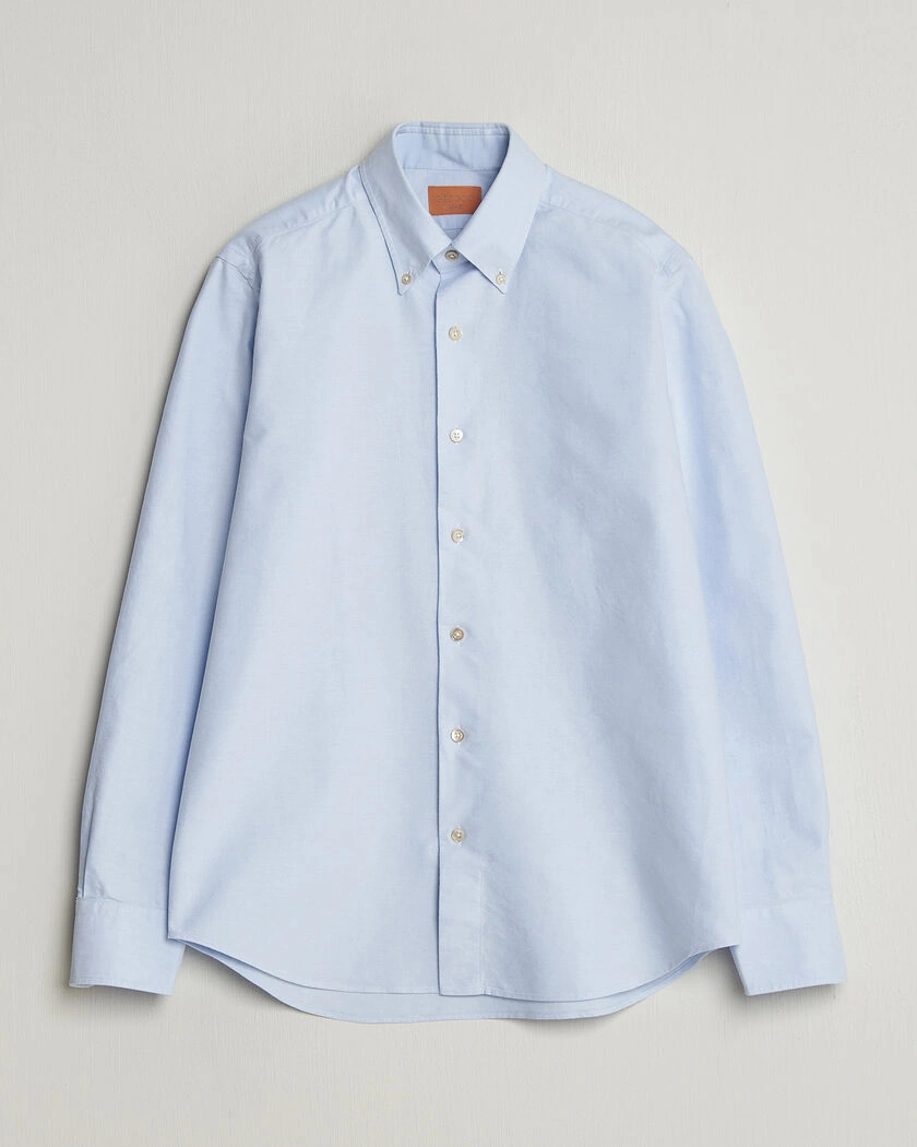 Grigio Oxford Button Down Shirt Light Blue – Blau