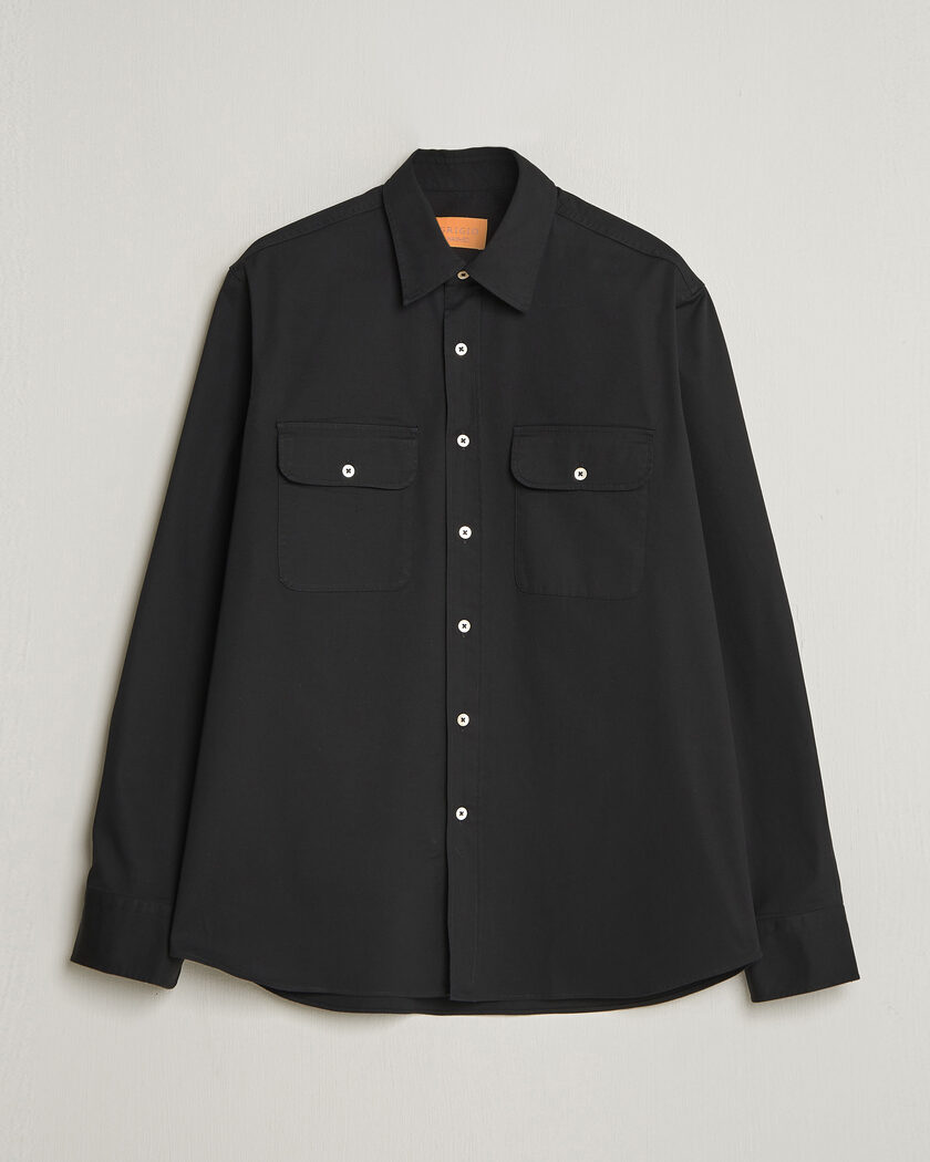 Grigio Illinois Cotton Overshirt Black – Blau