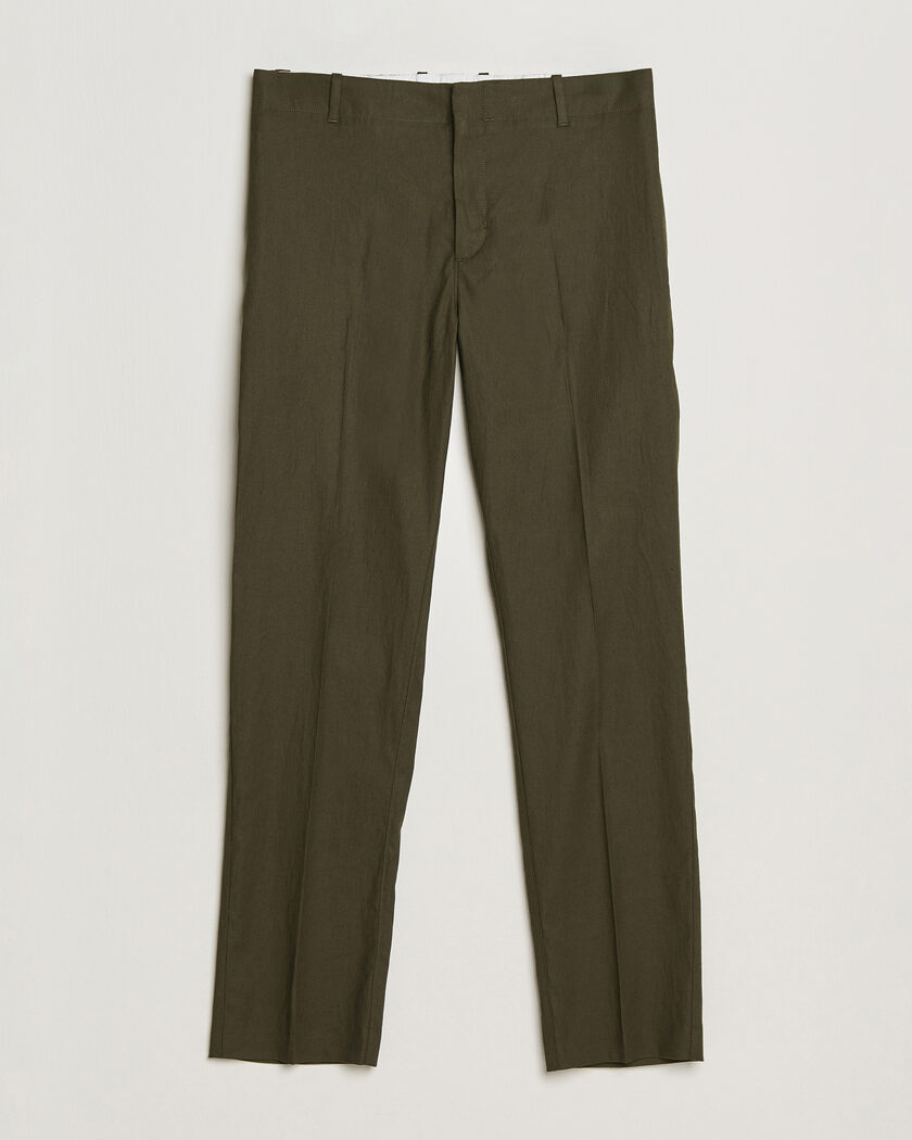 Orlebar Brown Ray Linen Pants Bayleaf Green – Grün