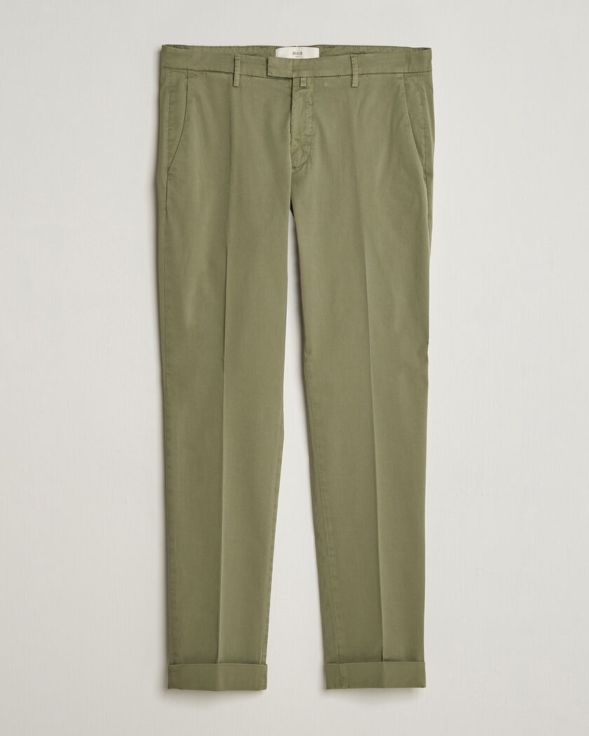 Briglia 1949 Slim Fit Cotton Chinos Olive – Grün