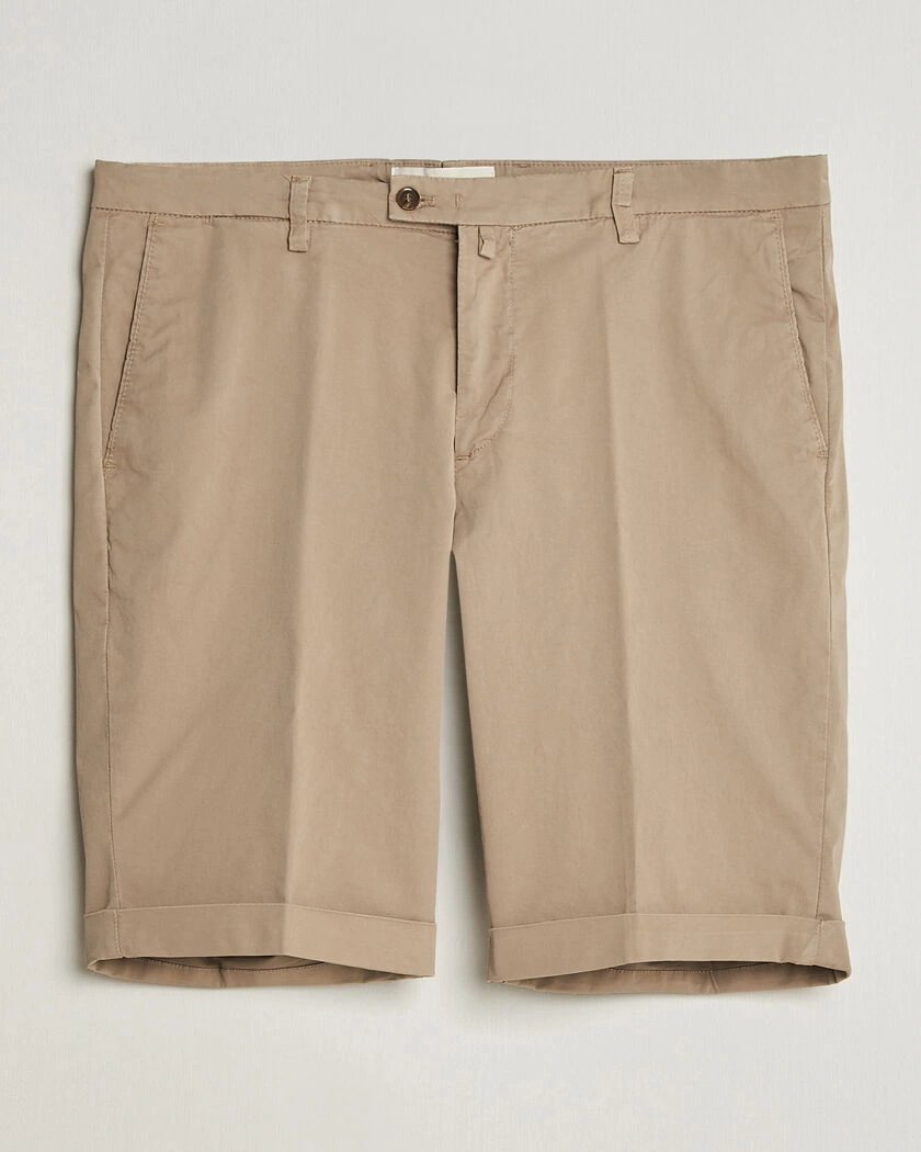 Briglia 1949 Cotton Stretch Shorts Taupe – Beige