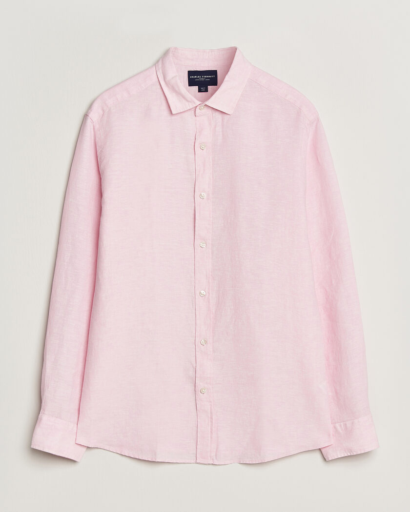 Charles Tyrwhitt Pure Linen Slim Fit Shirt Pink – Rosa