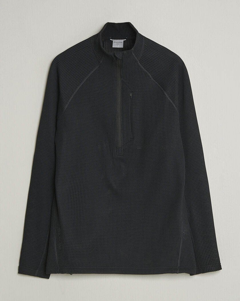 Houdini Pace Flow Half Zip True Black – Schwarz