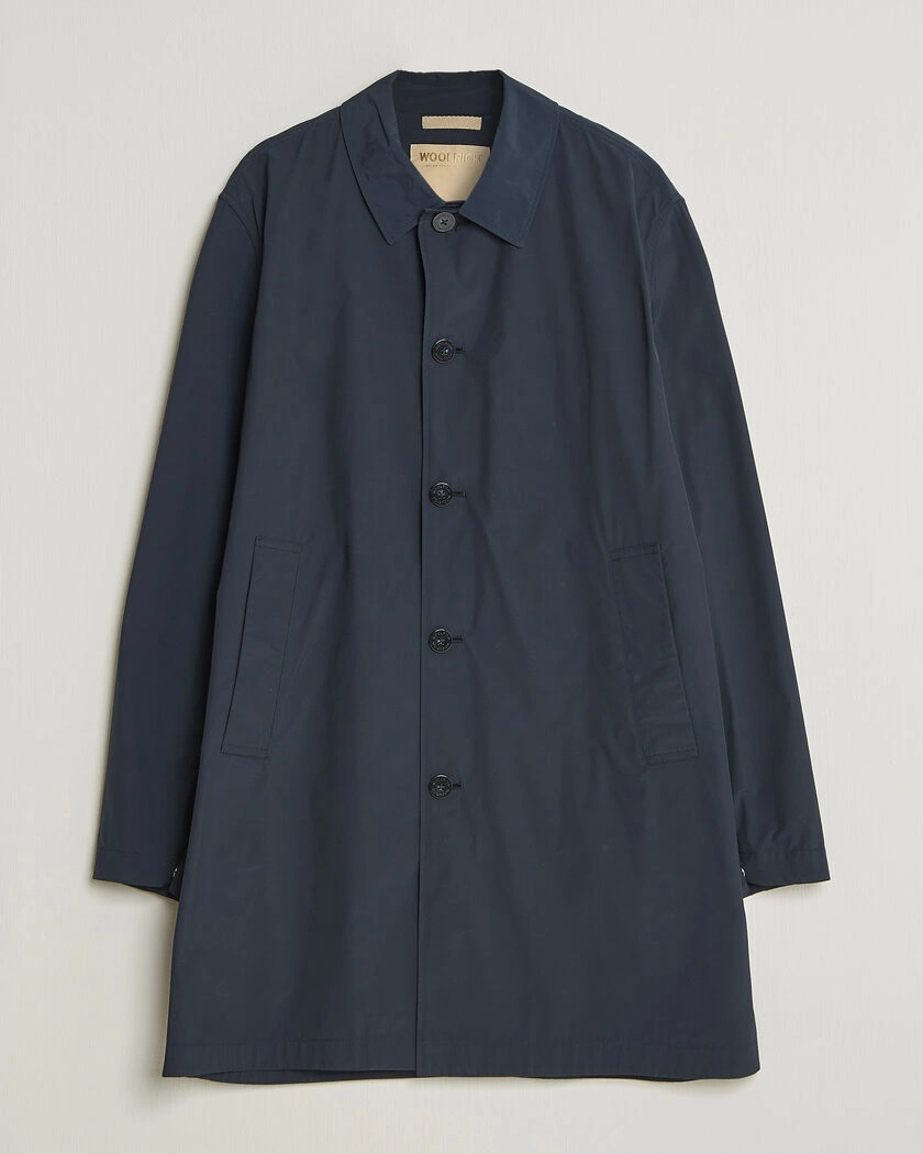 Woolrich Urban Nylon Water Repelent Carcoat Melton Blue – Blau