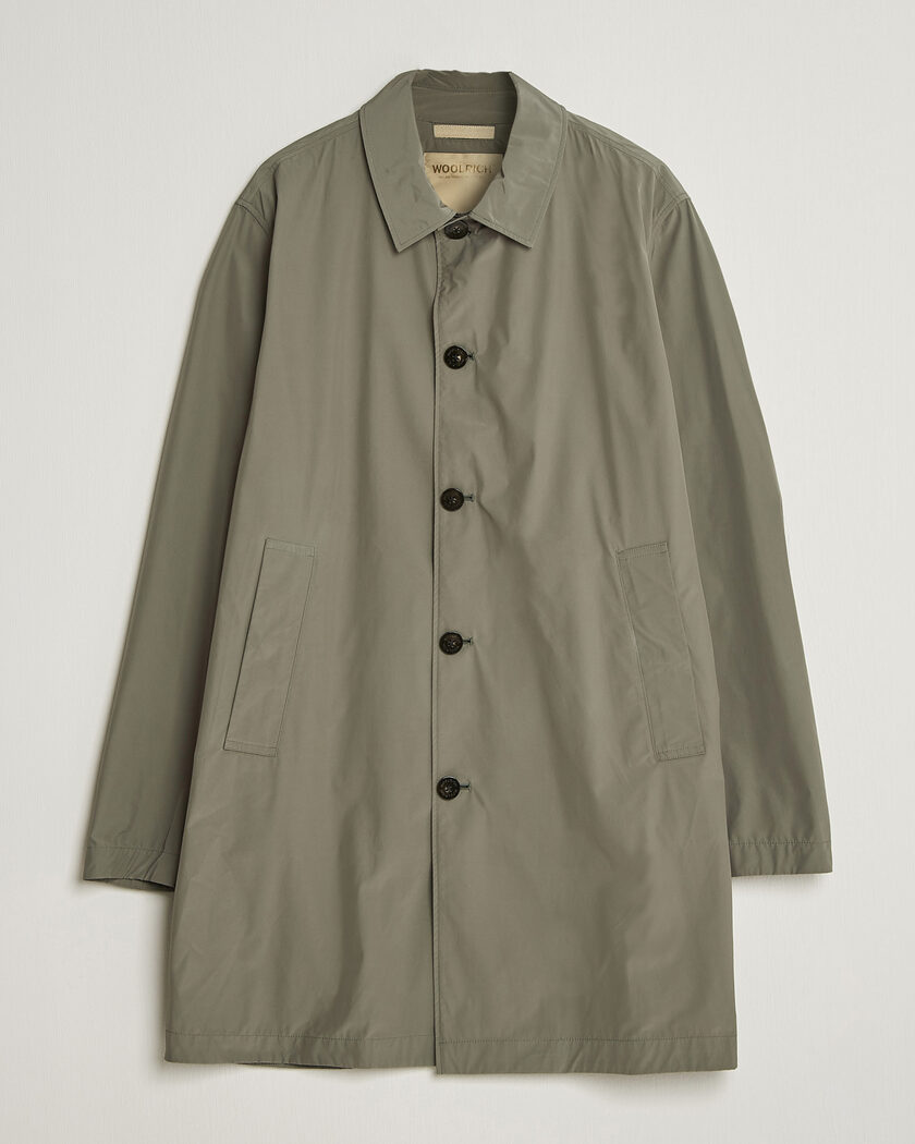 Woolrich Urban Nylon Water Repelent Carcoat Smokey Olive – Grün