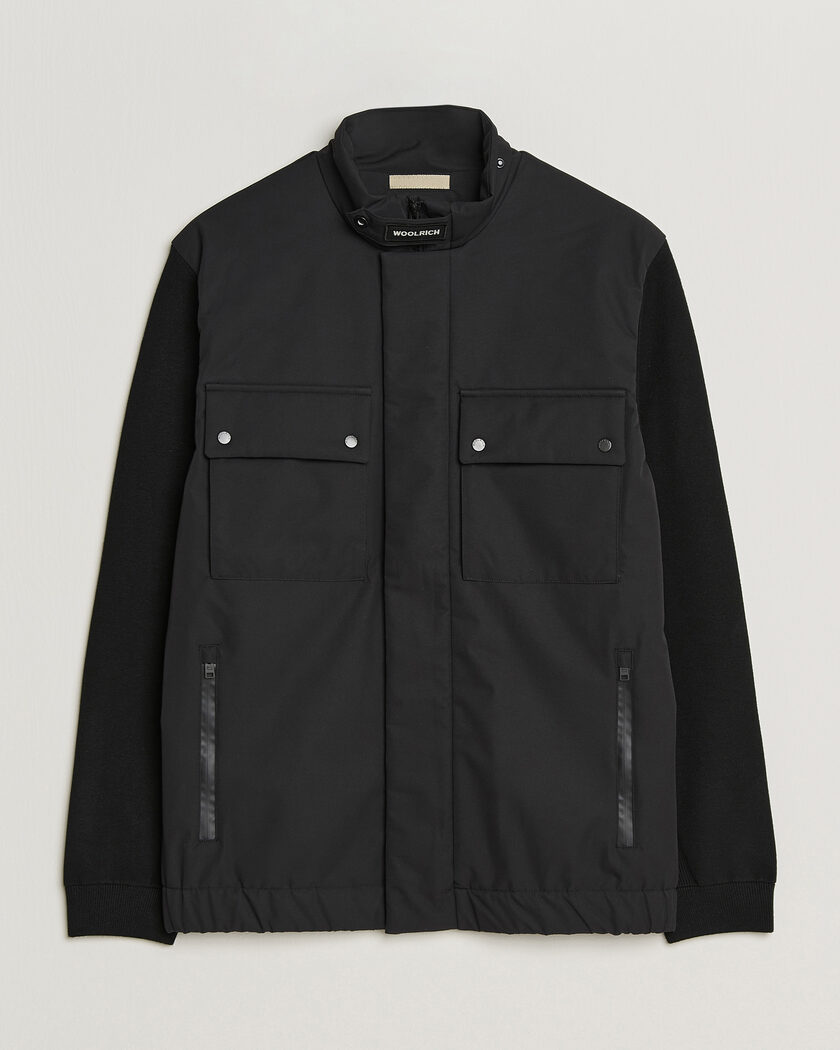 Woolrich Two Layers Hybrid Jacket Black – Schwarz
