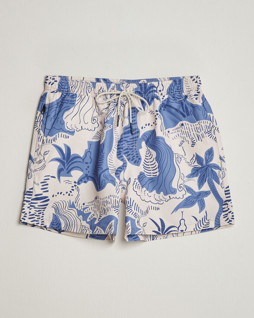 OAS Printed Swimshorts Mystea – Blau