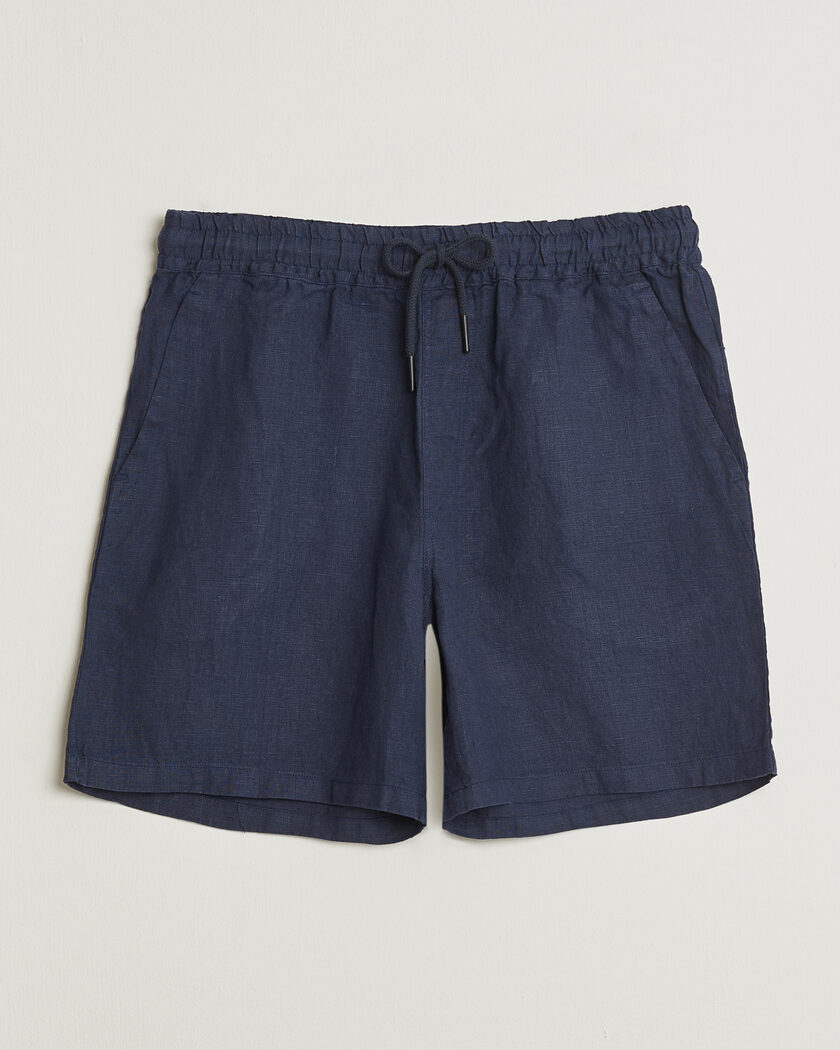 OAS Porto Linen Shorts Navy – Blau