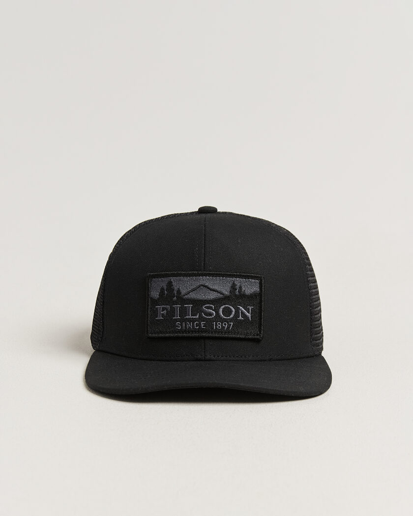 Filson Scenic Waxed Logger Mesh Cap Black – Schwarz