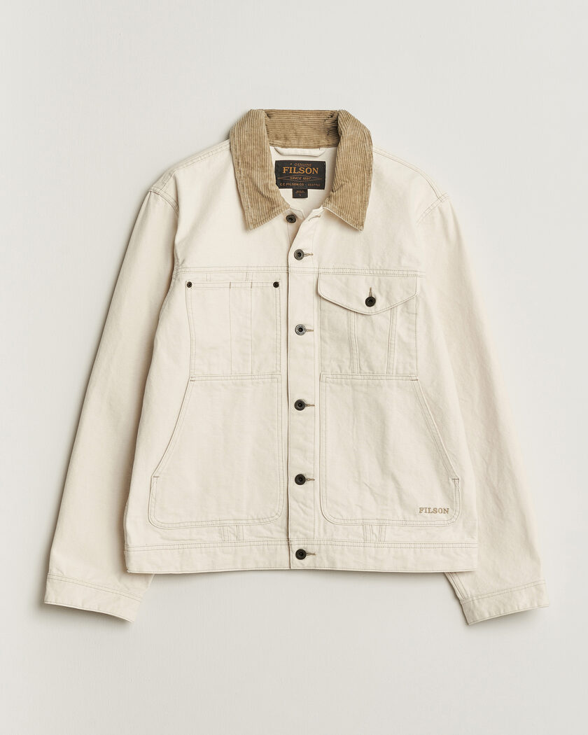 Filson Rustic Canvas Short Cruiser Natural Seed – Weiß