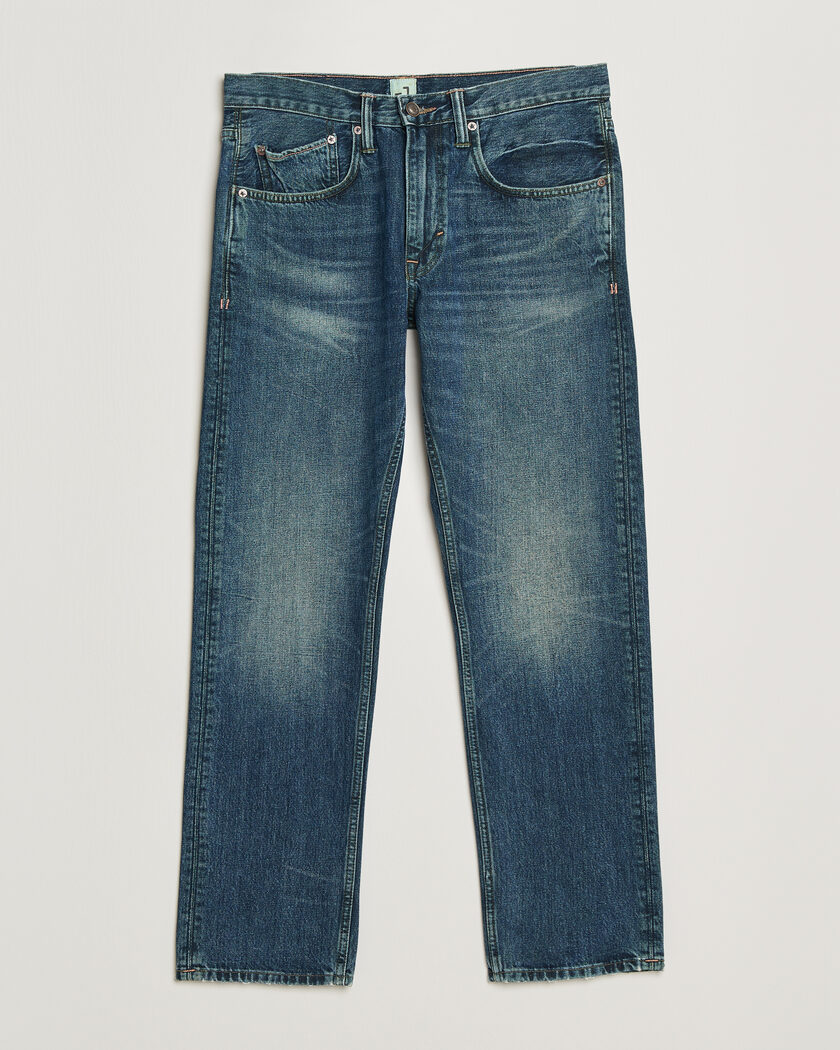 -1 Nordic Denim Regular Fit Jeans Dark Authentic – Blau