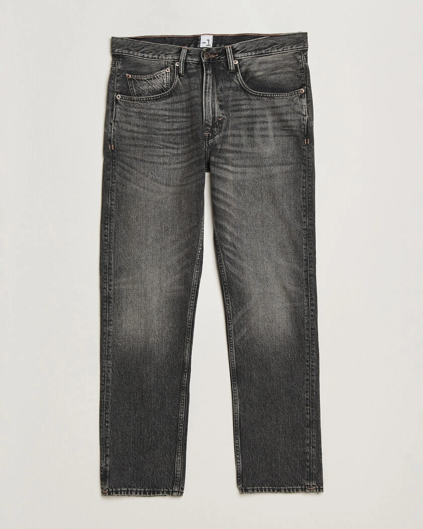 -1 Nordic Denim Regular Fit Jeans Thunderstorm Black Clean – Schwarz