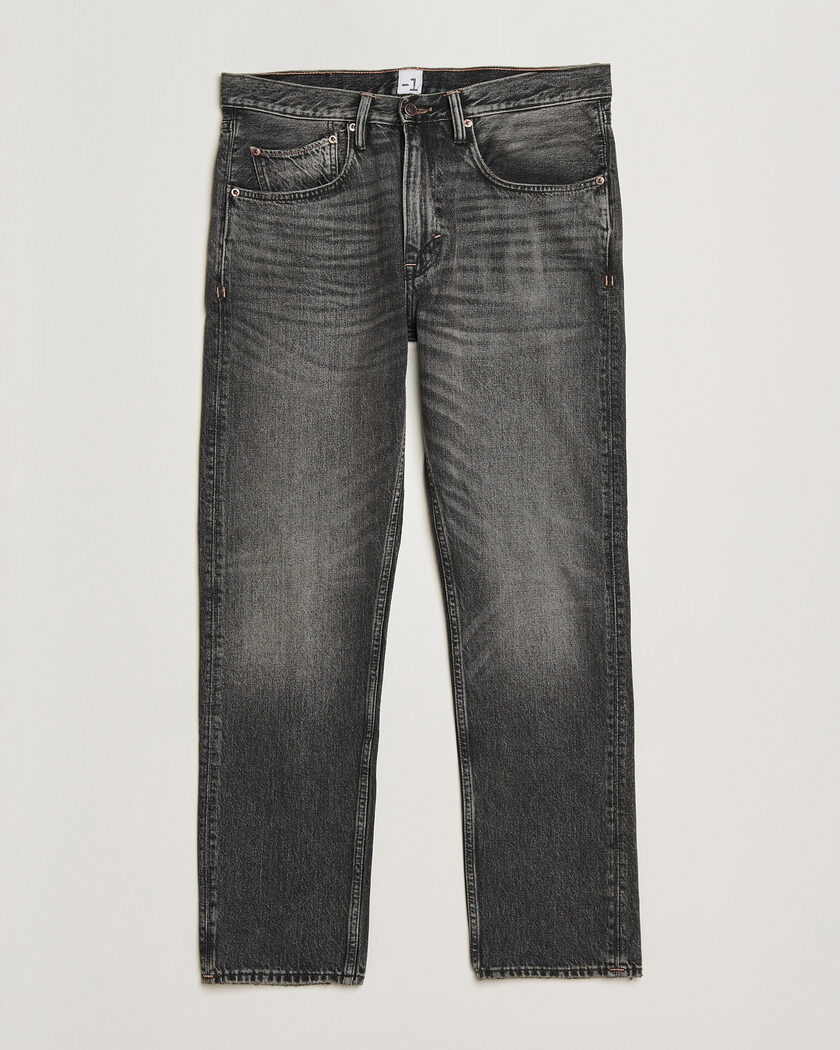 -1 Nordic Denim Regular Fit Jeans Thunderstorm Black Clean – Schwarz