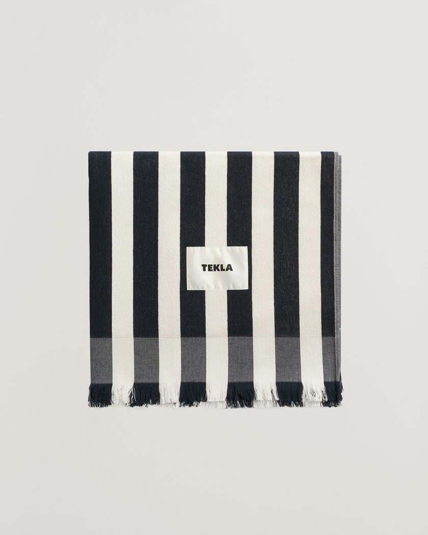 Tekla Organic Terry Beach Towel Cala Stripes – Mehrfarbig