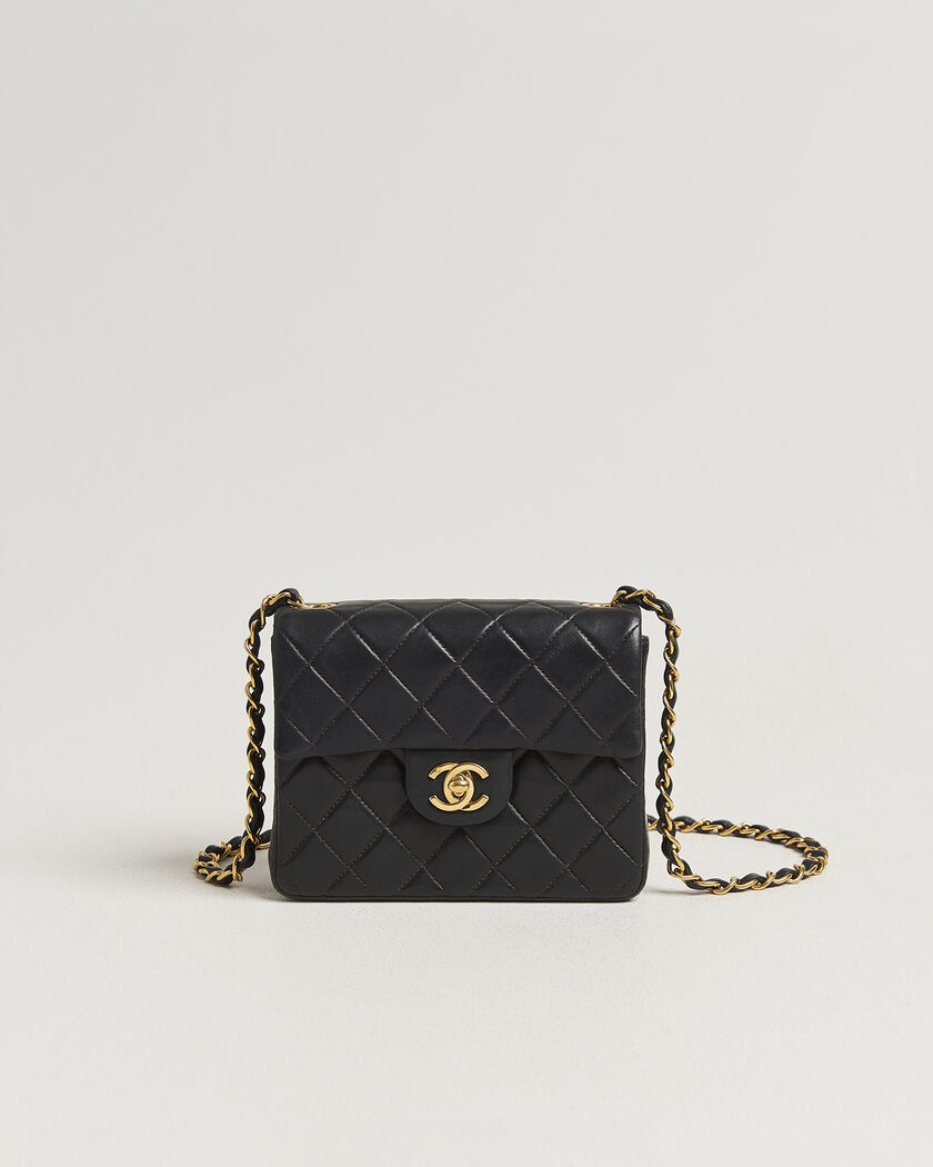 Chanel Pre-Owned Classic Mini Single Flap Square Bag Black – Schwarz