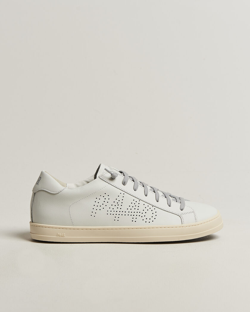 P448 John Leather Sneaker White – Weiß