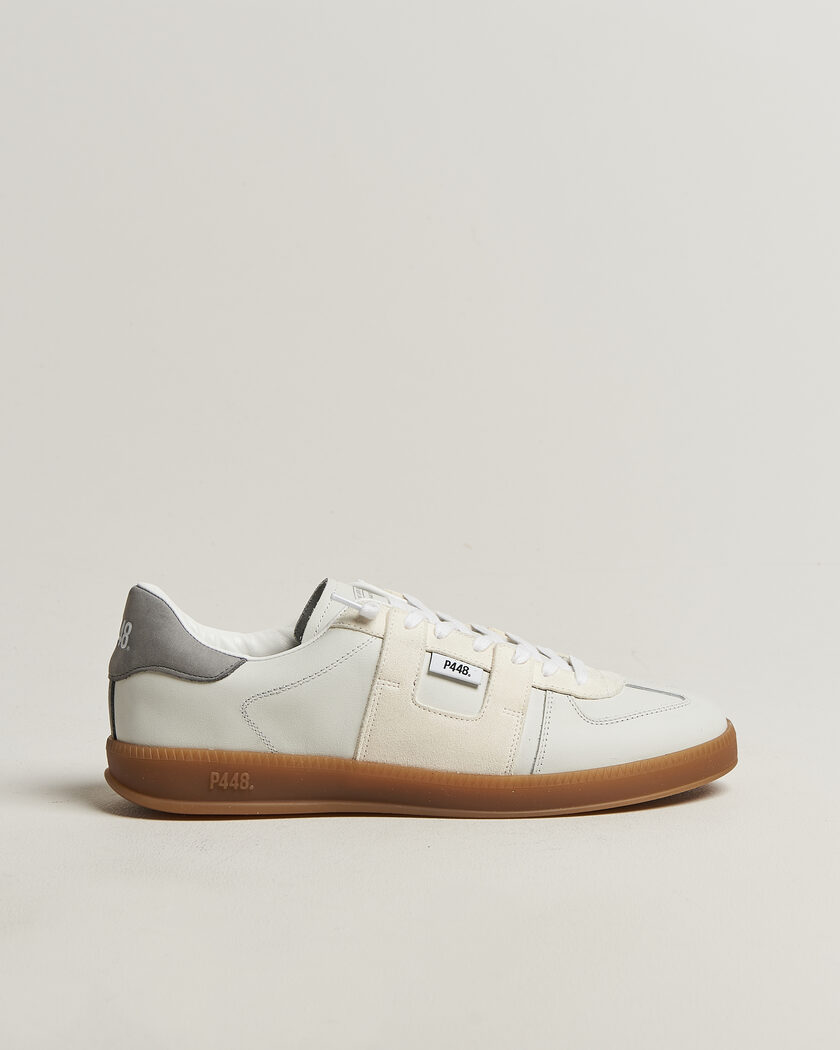 P448 Monza Leather/Suede Sneaker White – Weiß