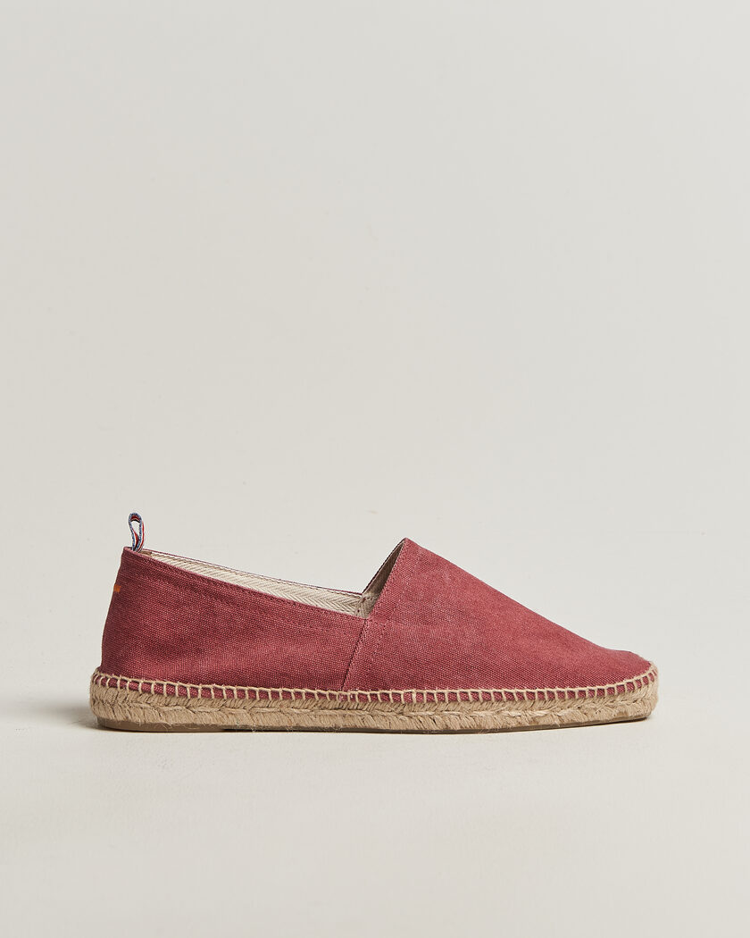 Castañer Pablo Washed Canvas Espadrilles Merlot – Rot