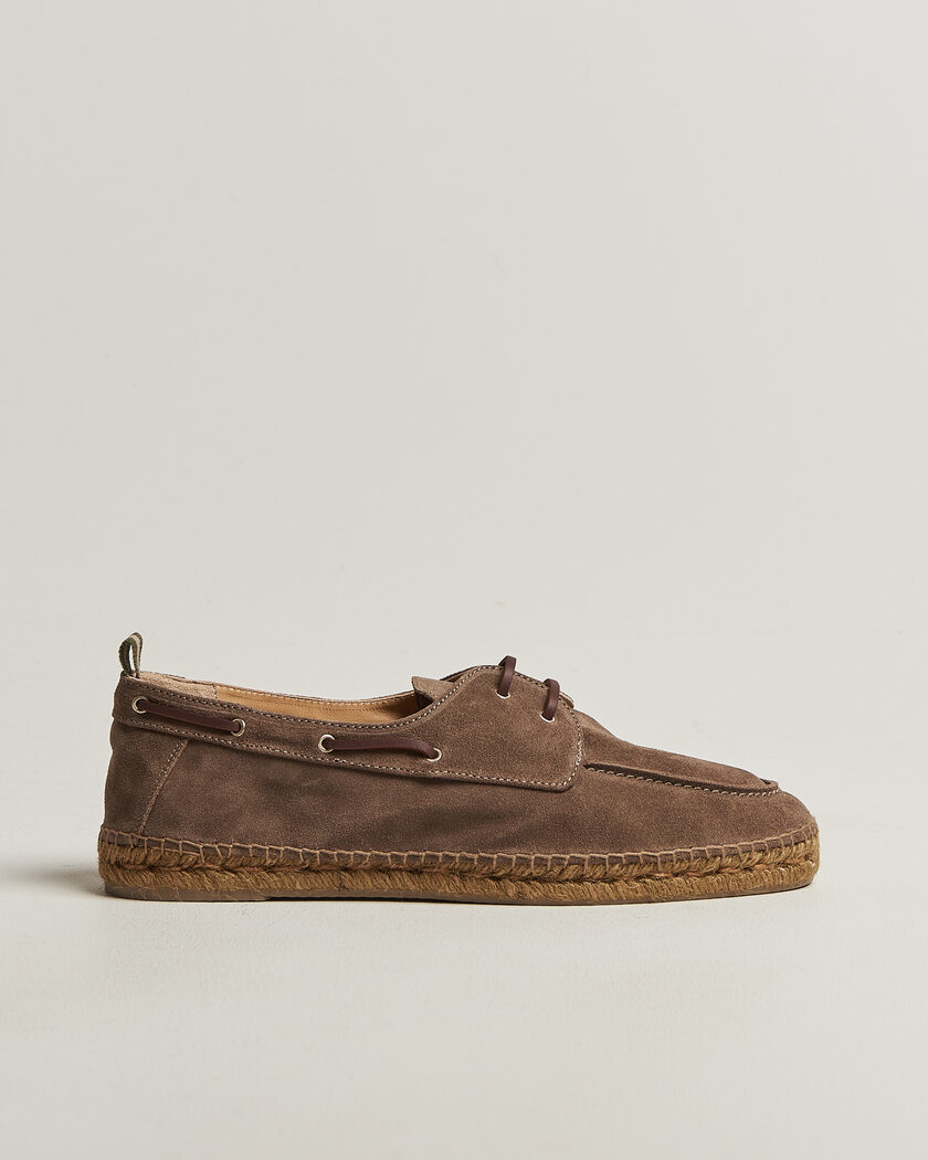Castañer Nemo Casual Suede Boat Shoe Topo – Braun