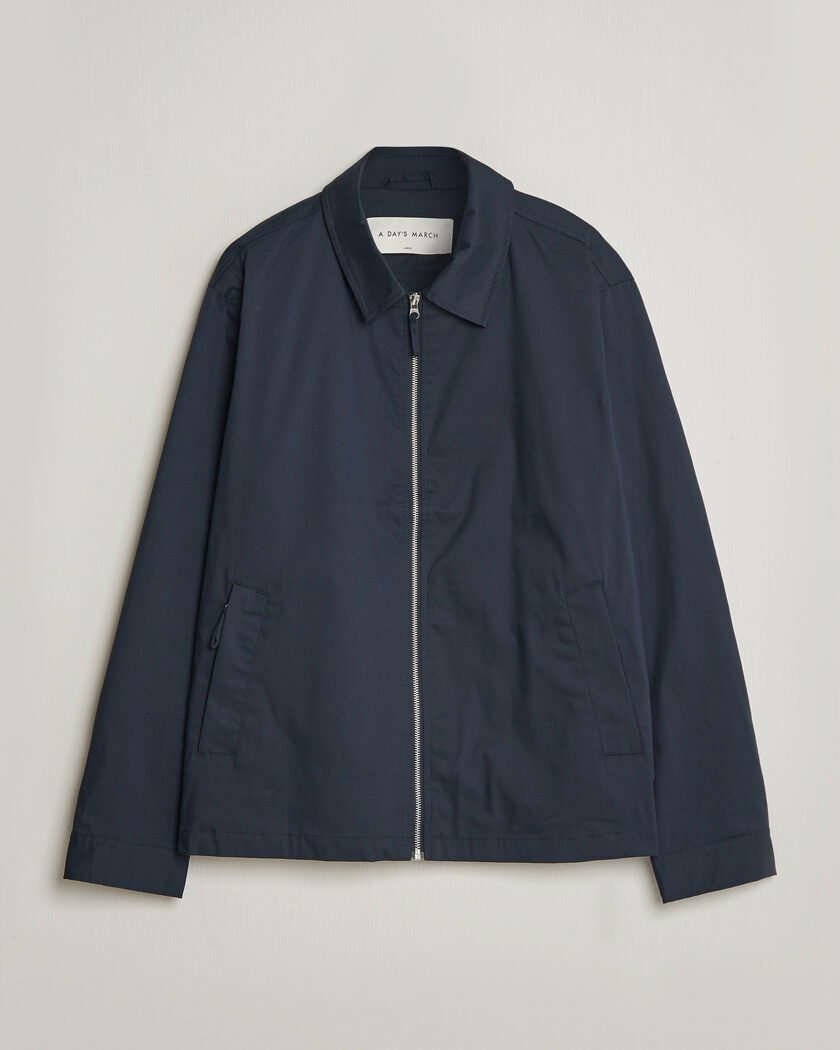 A Day's March Garland Cotton Jacket Navy – Blau