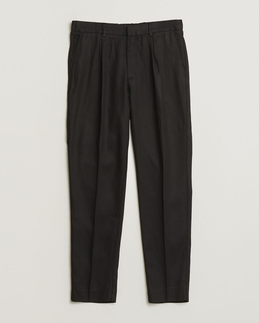 A Day's March Smart Lyocell Trousers Black – Schwarz
