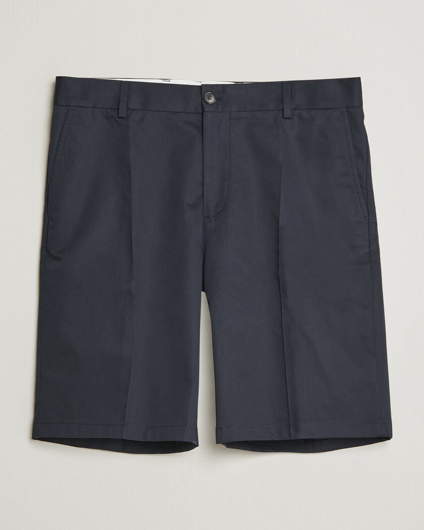 Filippa K Tailored Cotton Chino Shorts Navy – Blau