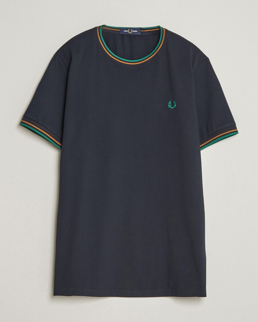 Fred Perry Twin Tipped T-Shirt Navy – Blau