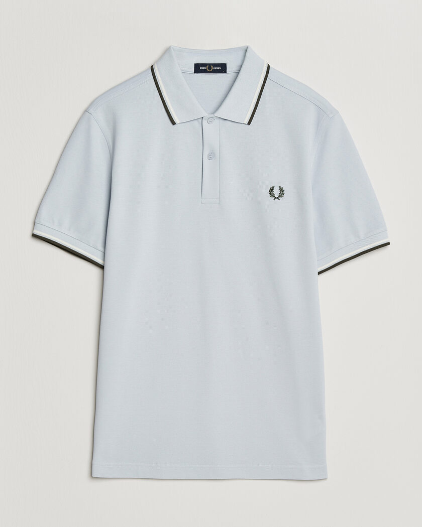 Fred Perry Twin Tipped Polo Shirt Dusky Blue – Blau
