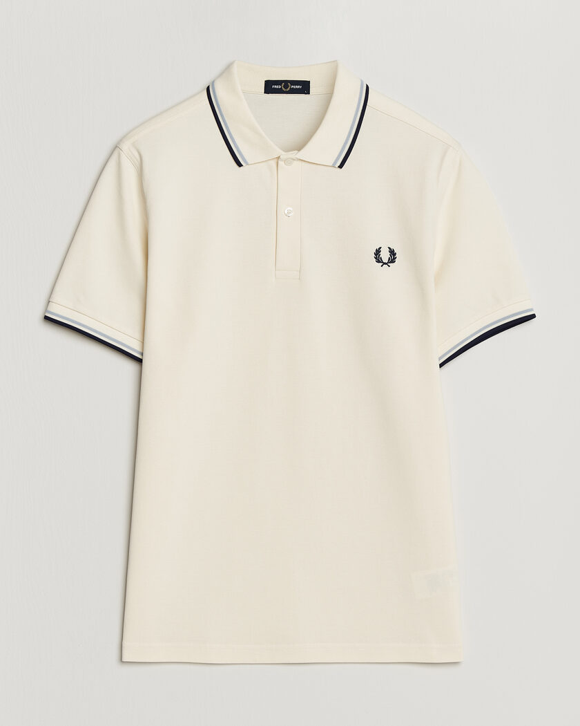 Fred Perry Twin Tipped Polo Shirt Ecru – Weiß