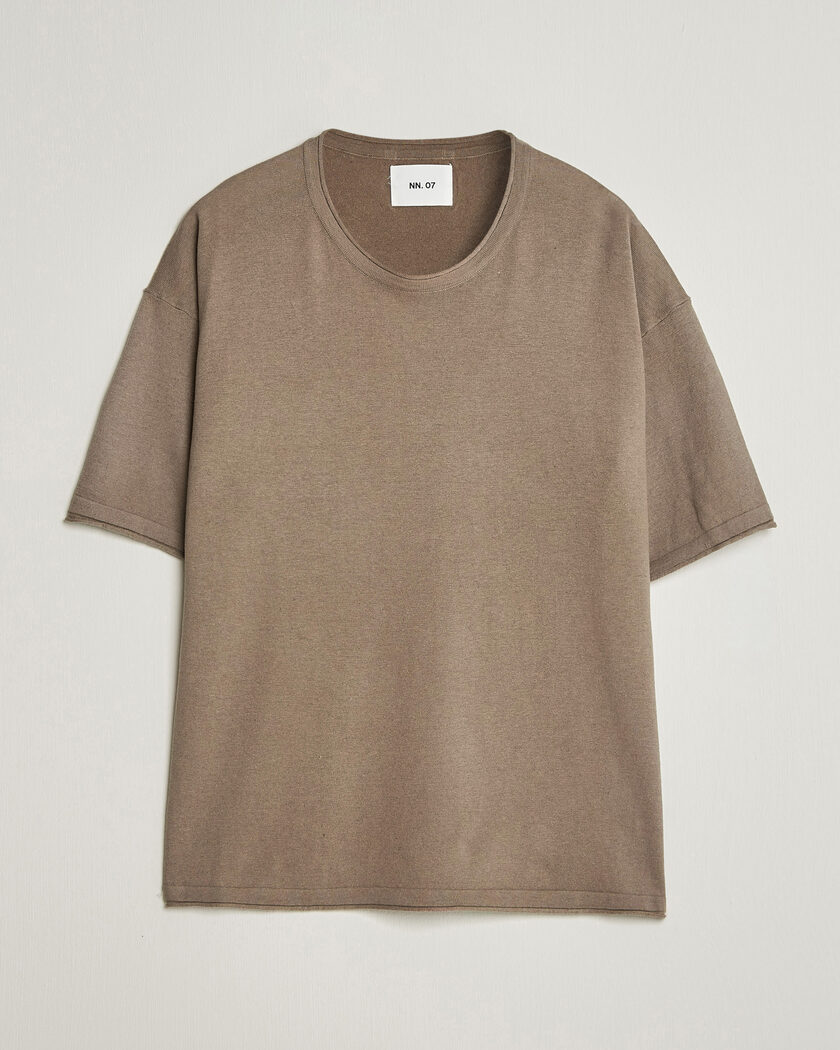 NN07 Ryan Cotton/Linen T-Shirt Clay Mirage – Braun