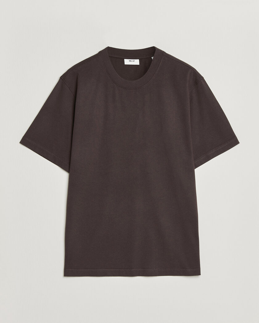 NN07 Adam Crew Neck T-Shirt Dusky Port – Braun