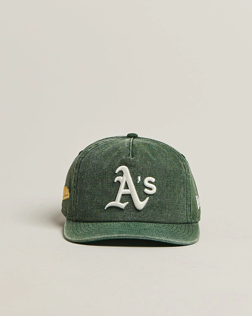 New Era 9Twenty Washed Cotton Cap Oakland Athletics – Grün